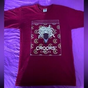 Crooks & Castles Maroon Medusa Graphic Tee